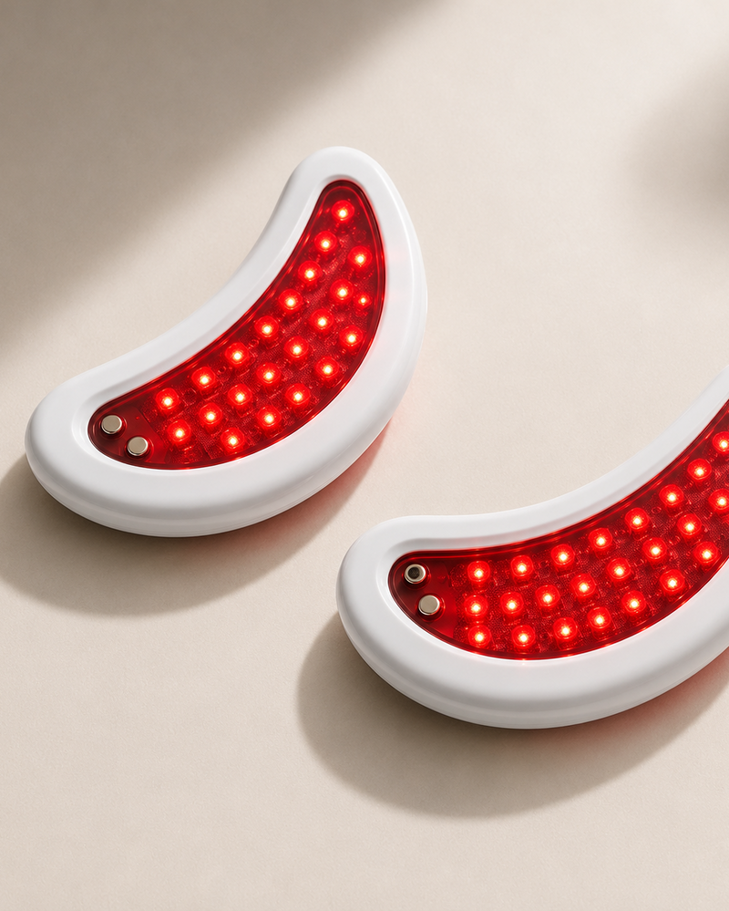 LED Red Light + Microcurrent device for a visibly refreshed eyes, ten minutes a day
